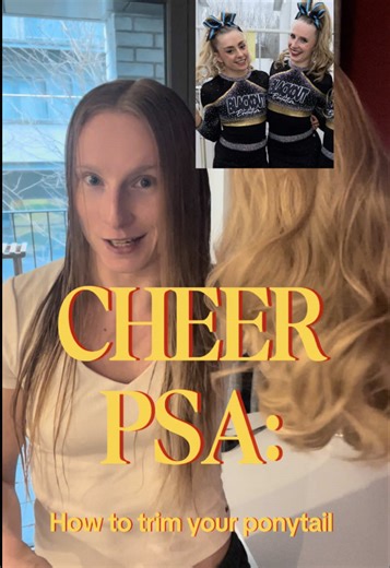 How to Trim Your Ponytail for Cheerleading Competitions