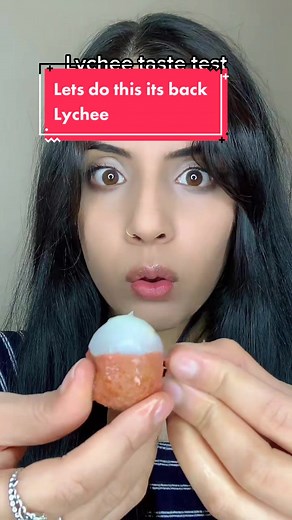 Lychee 👀😱😋 #foodtok #asmr #food #tastetest