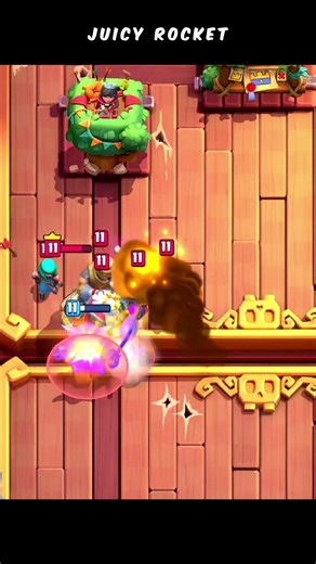 Juicy Rocket 🔥 #clashroyale #gaming