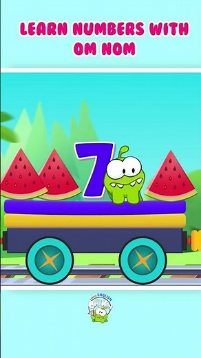 Learn Numbers with the Number Train #shorts #omnom #learnenglish