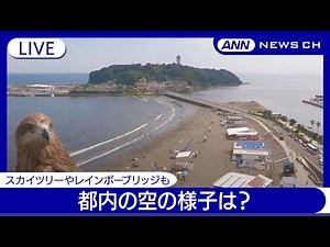 【ライブ】雷雨も…関東の空の様子は？スカイツリーやレインボーブリッジ、江の島の海も 情報カメラ【LIVE】(2024年7月24日)ANN/テレ朝