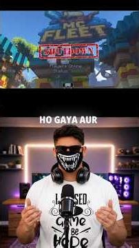 GamerFleet Shut Down MC Fleet Server🥺🥺🥺#shorts #viral #ytshorts #mcfleet #gamerfleet #minecraft