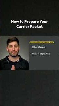 How to Prepare Your Carrier Packet