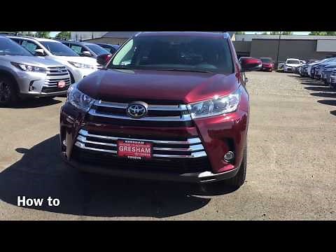 2019 Toyota Highlander How To Use The Third Row Seats pdx