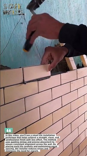 This Tile Installation Trick Will Blow Your Mind 🤯 Faster & Cleaner Finish!