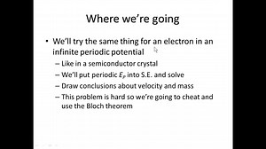 Chapter 1 Section 6-4 Part A The Quasi Free Electron Model