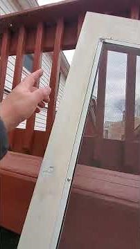 Wood screen door build-out sample