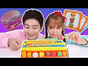 [Kang i VS Jini] BURGER MANIA Board Game Play - Kang i