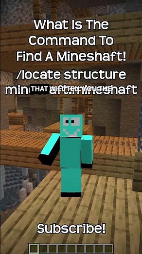 What Is The Command To Find A Mineshaft In Minecraft?!