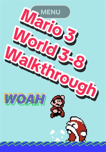 World 3-8 🌊🐟 One wrong jump… and Boss Bass ends your run. As if that wasn’t enough, this level also hides a secret White Mushroom House—but only if you collect 44 coins before reaching the goal. (Another Video) Did the giant fish scare you more than trying to collect every coin? #SuperMarioBros3 #Mario3 #MarioSecrets #NES #RetroGaming