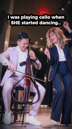 I played “Fight Song”… then Rachel Platten started DANCING to my cello 😳🎻