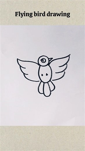 flying bird drawing easy step by step