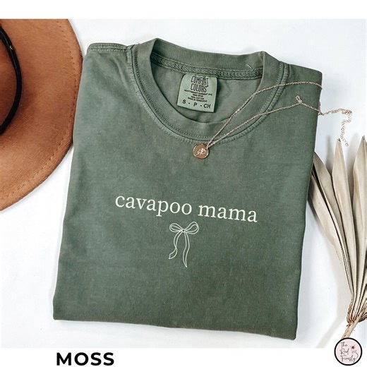 Cute Cavapoo Shirt Comfort Colors, Dog Mom Gift for Cavapoo Lover T-shirt, Pet Owner Tee With Bow - Etsy