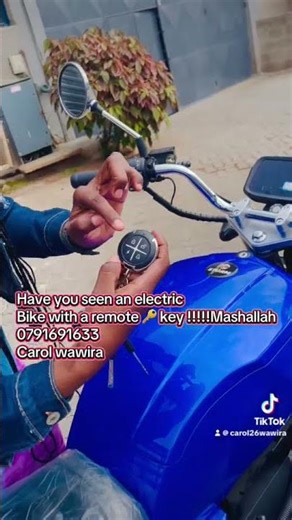 Electric bike with remote key