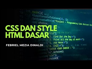 CSS dan Style HTML Dasar - HTML dan CSS Dasar