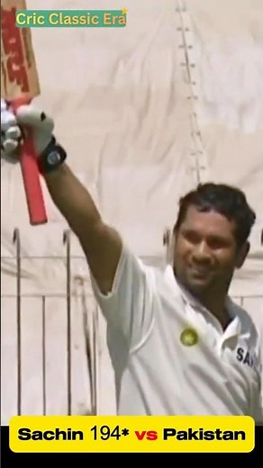 Sachin's Legendary 194 vs Pakistan Multan 2004