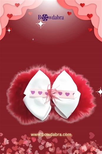 Bowdabra on Instagram: "💘 How to make a Valentine’s Day hair bow that’s as sweet as can be! Using the Mini Bowdabra, hair bow tool and ruler, and Bowdabra bow wire, we’re crafting a gorgeous bow with 1 ½” wide grosgrain ribbon and a pop of love with 3/8” wide heart print ribbon. Perfect for your little Valentine! 🎀 ⁣ ⁣ #DIYBow #ValentinesDayCrafts #Bowdabra"