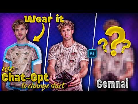 ChatGPT vs Google Gemini AI Image Test with Photoshop Amazing Clothing Swap Results