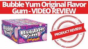 Watch BUBBLE YUM Original Flavor Bubble Gum Video Review! on Amazon Live