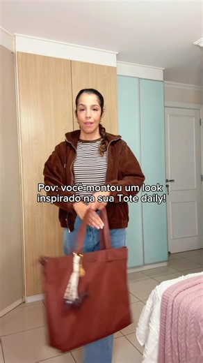 LOOKINHO MARROM! 🤎🤍