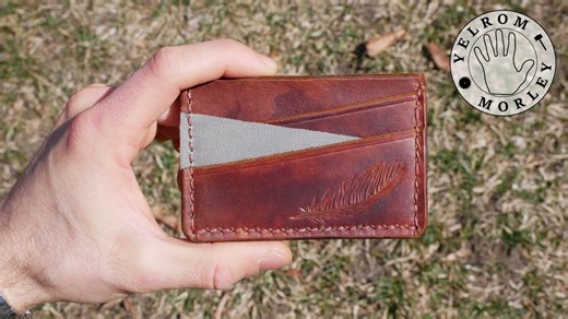 Making a canvas and leather minimalist wallet
