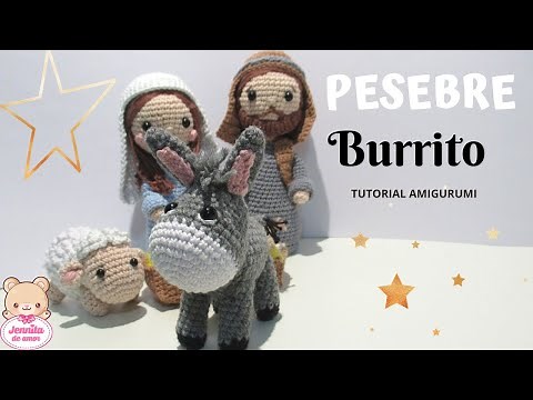 DONKEY NATIVITY Amigurumi Step-by-Step Tutorial (Pattern in Description)