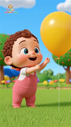 Learn Colors with Balloons 🟢🔴🔵🟡 | Cartoon for Kids | Nursery Rhymes & Kids Songs #shorts #baby