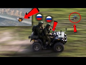 Ukraine FPV Drone blew up a Russian ATV With Two Russians