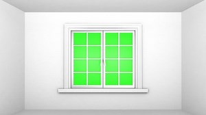 Window green screen