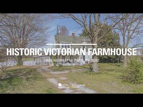 Historic Victorian Farmhouse and Land for Sale in Paris, TN