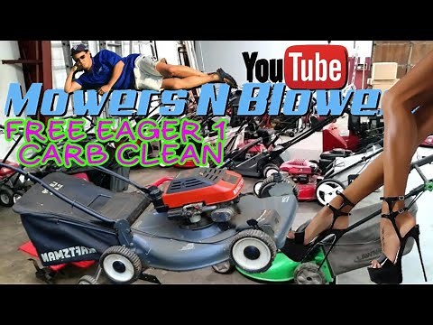 FREE CRAFTSMAN EAGER 1 TECUMSEH 5.5HP SELF PROPELLED LAWN MOWER CARBURETOR CLEAN HANDLE FIX REPAIR