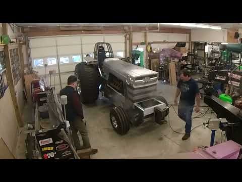 Timelapse of building a pulling tractor