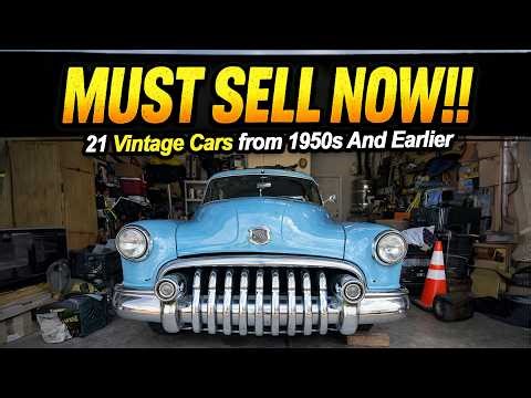 Must Sell Now! 21 Vintage Cars from 1950s And Earlier For Cheapest!