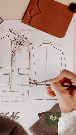 These are the eyes of Cortigiani: the creative process that leads every garment to success. #cortigiani_official #fw25 #menswear #luxurysportswear | CORTIGIANI