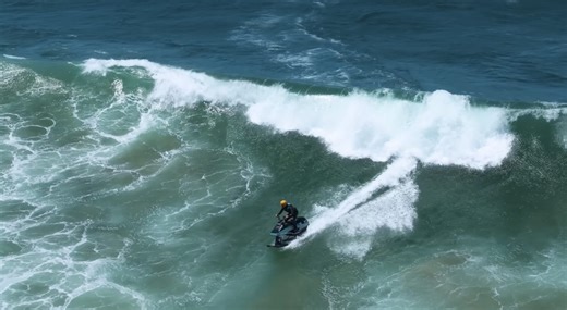 WATCH: Taking A Jet Powered Water Bike On Big Waves