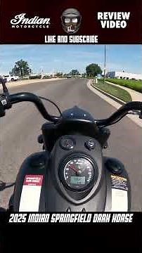 I rode the 2025 Indian Springfield Dark Horse #testride #indianmotorcycle #bagger