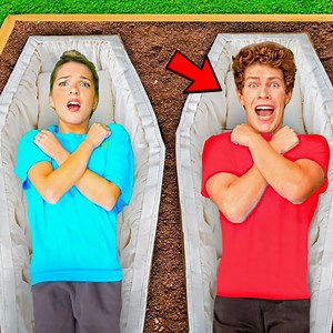 Last To Leave Coffin Wins $10,000 | Ben Azelart