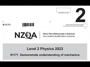 NCEA Level 2 Physics - Mechanics 2023 Exam Paper NZQA 91171