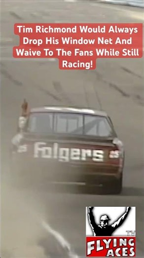Tim Richmond Would Always Drop His window Net And Waive To The Fans While Still Racing! #nascar