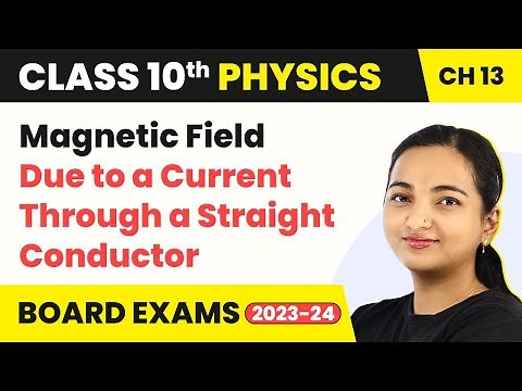 Class 10 Physics Chapter 13 | Magnetic Field Due to a Current Through a Straight Conductor