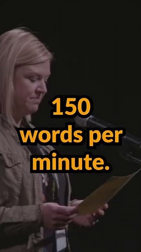 If you speak too fast...do this.