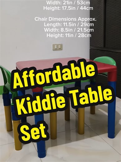 Turn your child’s corner into a colorful space with this Kiddie Table Set! 🧸 Perfect for study, play, and bonding time! 💕 Affordable, sturdy, and super cute —#KiddieTable #KidsFurniturePH #SulitFinds#highlight #fypage