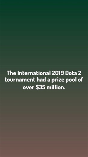 Spider Facts / The International 2019 Dota 2 tournament had a prize...