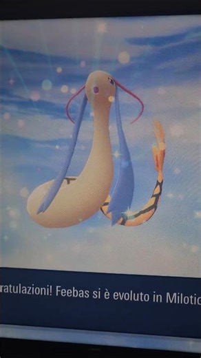 Feebas shiny si evolve in Milotic Pokemon Z-A #evolution #shiny #evoluzione #pokemonza #za #pokemon