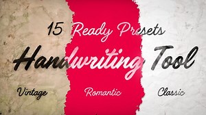 Handwriting Tool - Any Language or Font. 15 Presets.