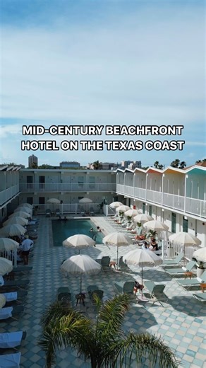A BEACHFRONT MOTEL FROM THE 60S HAS TRANSFORMED INTO A FABULOUS NEW RETRO HOTEL IN GALVESTON… SAY HELLO TO HOTEL LUCINE! If you’re craving a quick getaway without having to go too far, @hotellucine is the ultimate summer escape! Galveston’s newest 61-room boutique hotel is complete with with retro vibes, elevated dining rooftop ocean views! ABOUT HOTEL LUCINE Hotel Lucine’s history dates back to the early 1960s when it was originally built as the Treasure Isle Motel and then later became known a