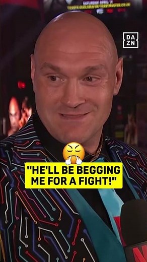 Tyson Fury TAUNTS Oleksandr Usyk that he's out in the cold & will be BEGGING for a trilogy bout