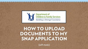 How to Upload Documents To My SNAP Application - EDIT