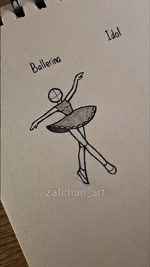 How to draw bodies ✨️ (Ballerina, idol & cheerleader ) #drawing #tutorial #howtodraw #art #sketch