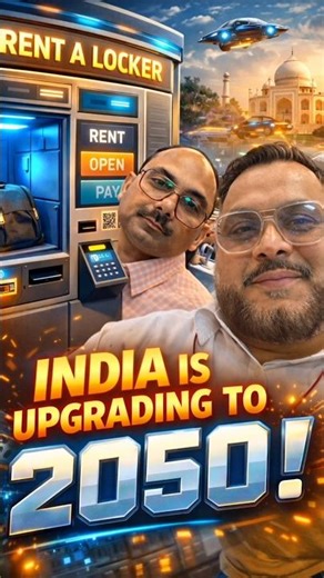 India is upgrading fast 🇮🇳 Try this automatic rent locker system 😳 #India2050 #trending #viral